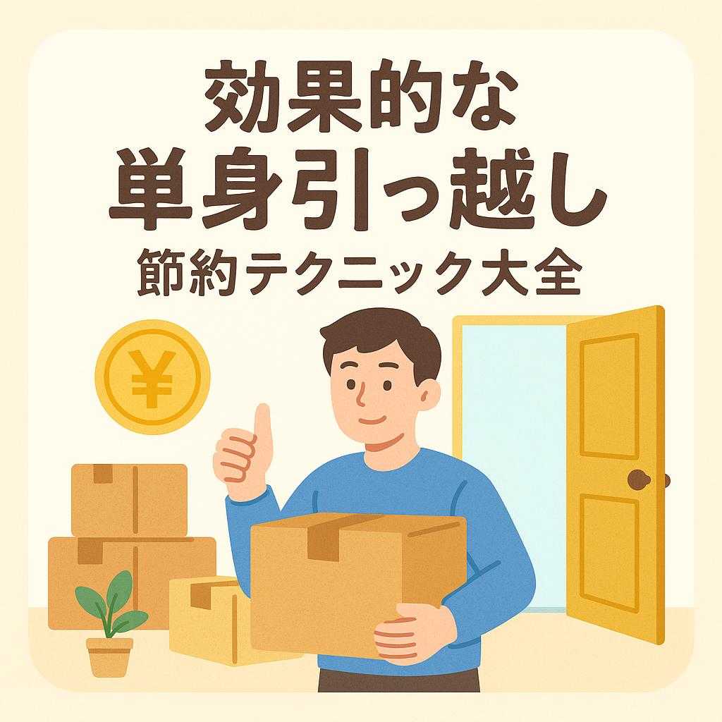 効果的な単身引っ越し 節約テクニック大全